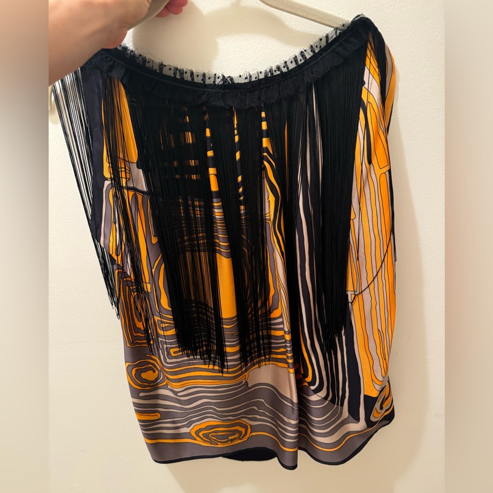 Stylish Black and Yellow Women's Top